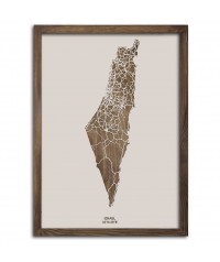 Obraz Izrael - Plakat z Mapą Państwa - Dostosuj | boscohome.pl