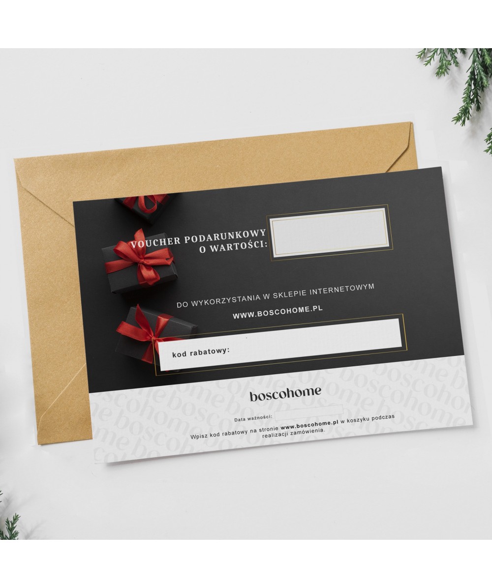 Voucher prezentowy - Boscohome | Ręcznie tworzone w Polsce | dekoracje