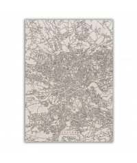 Grawerowana drewniana mapa miasta: Kraków | Boscohome
