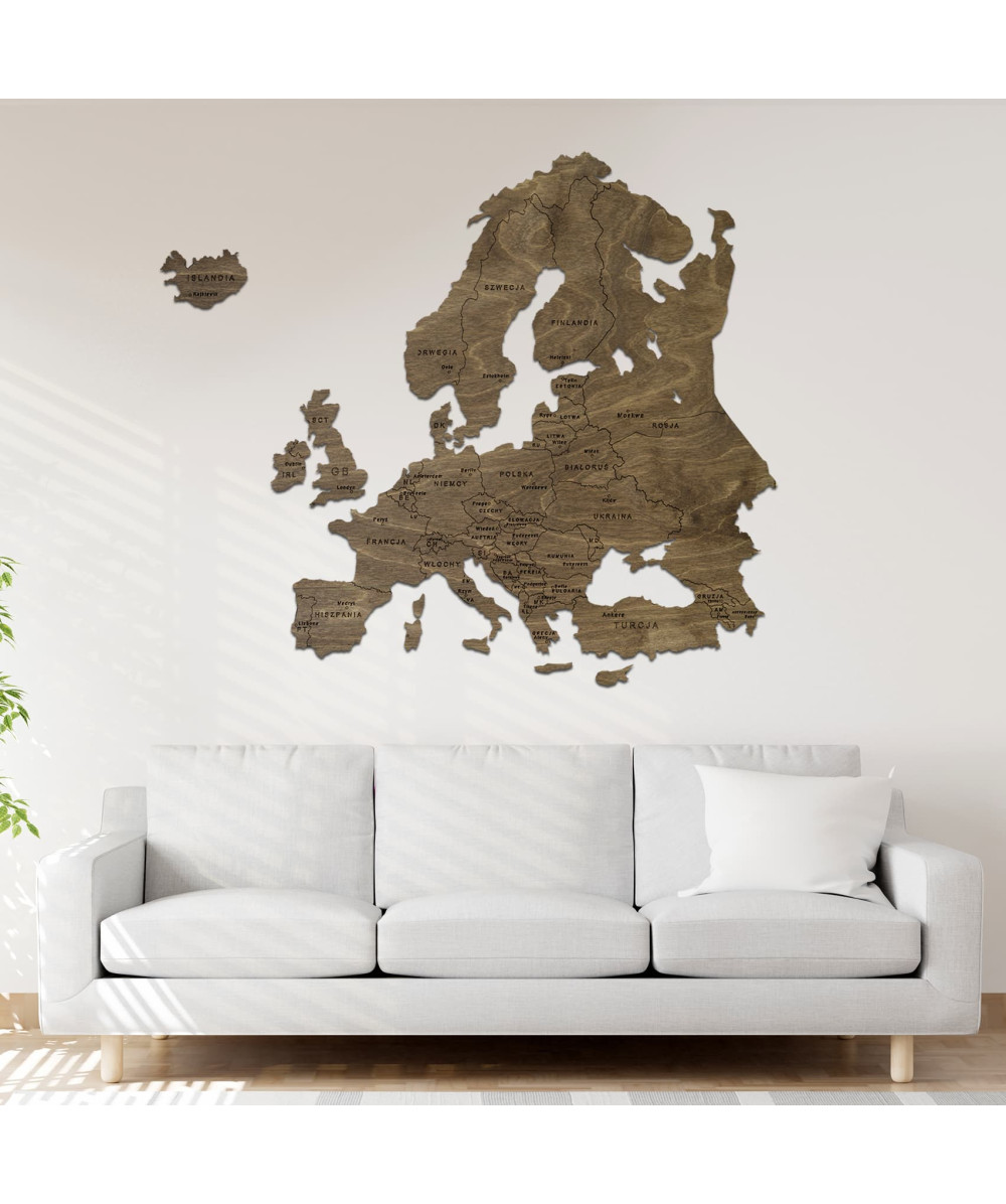 Wooden Map of Europe | Boscohome | Made in Europe