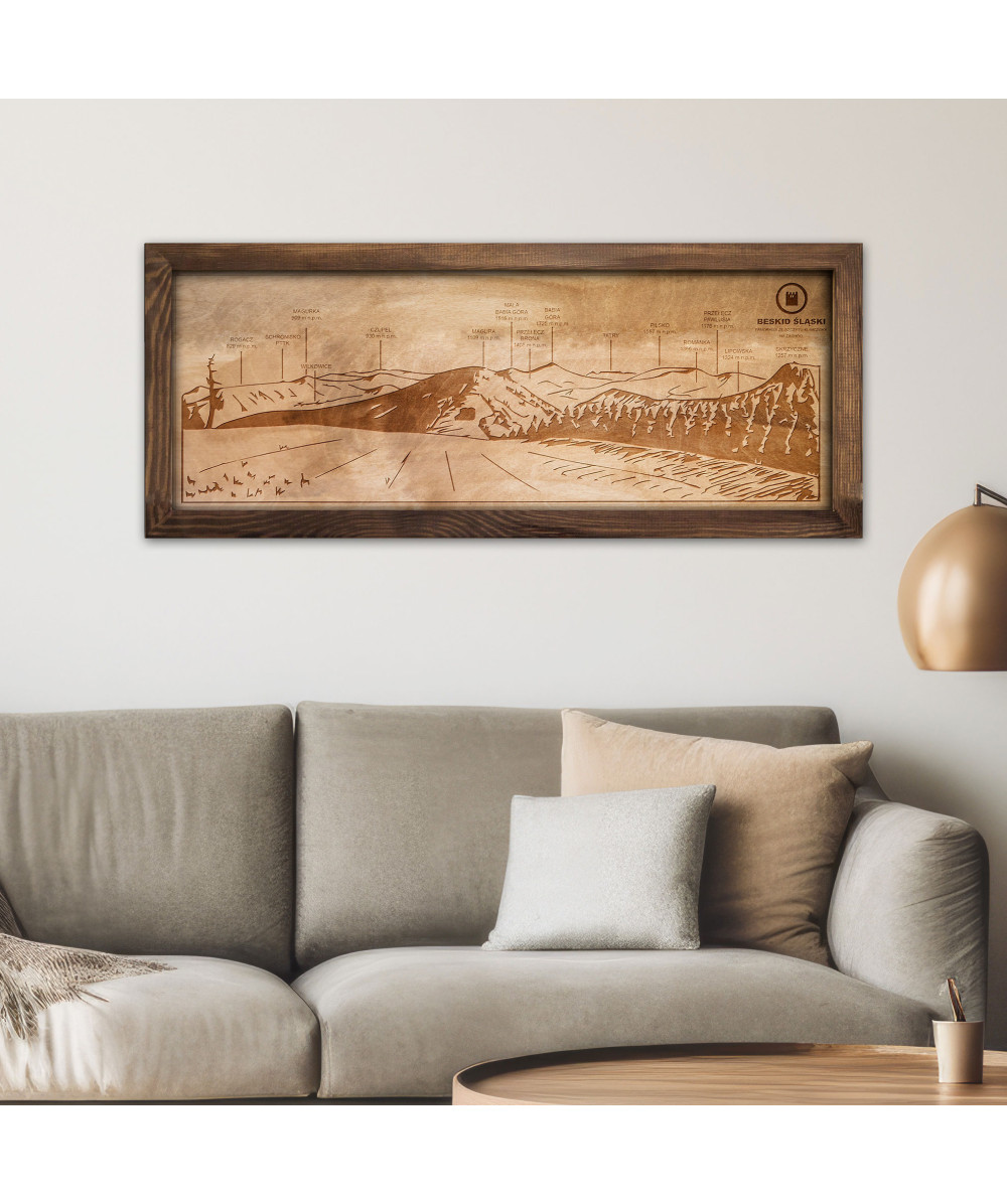 Wooden Mountain Panorama  | Boscohome | Handmade in Poland