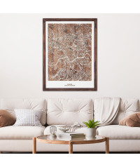 Drewniana mapa miasta: Kraków | boscohome.pl