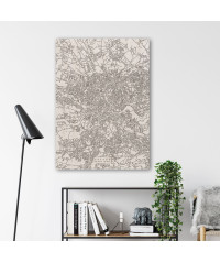 Grawerowana drewniana mapa miasta: Kraków | Boscohome