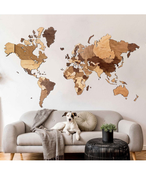Wooden World Map | Boscohome | Made in Poland
